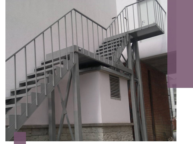 Монтаж пожарных лестниц под ключ в Усолье-Сибирском с гарантией качества