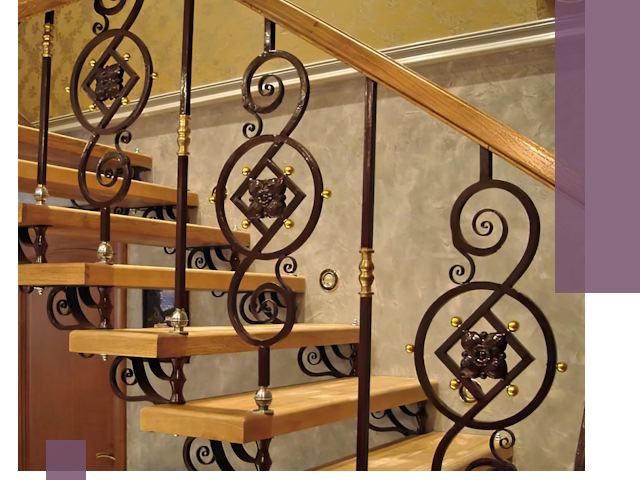 Изготовление кованых лестниц под ключ в Усолье-Сибирском