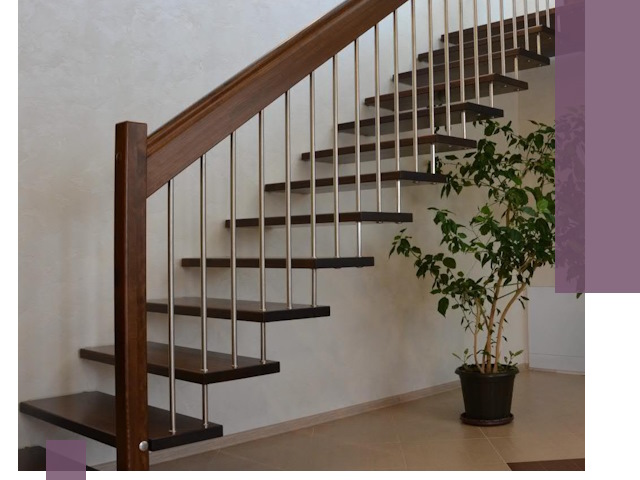 Лестницы на больцах под ключ в Усолье-Сибирском – изготовление и монтаж