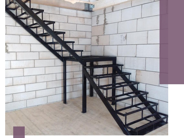 Лестницы на металлокаркасе под ключ в Усолье-Сибирском — изготовление и монтаж