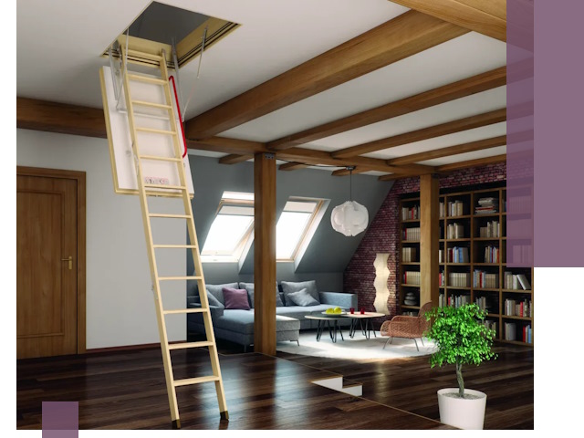 Чердачные лестницы под ключ в Усолье-Сибирском: изготовление и монтаж