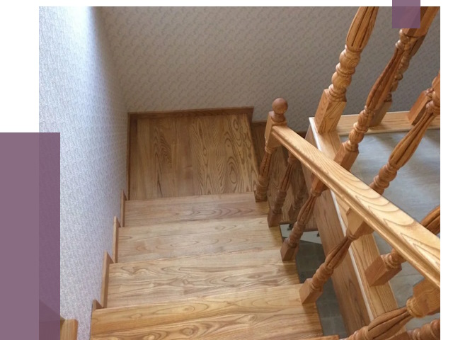 Сосновые лестницы в Усолье-Сибирском под ключ от 8153 руб.  | ПРОЛЁТ-Сль