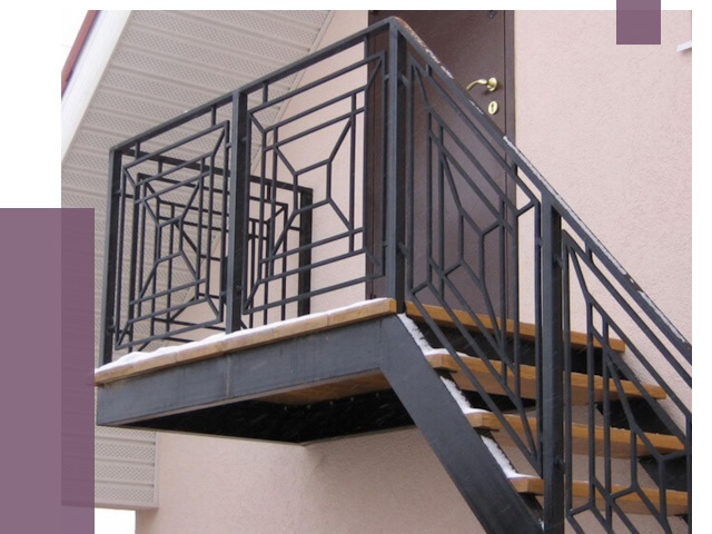 Металлические перила в Усолье-Сибирском от 4334 руб.  | ПРОЛЁТ-Сль