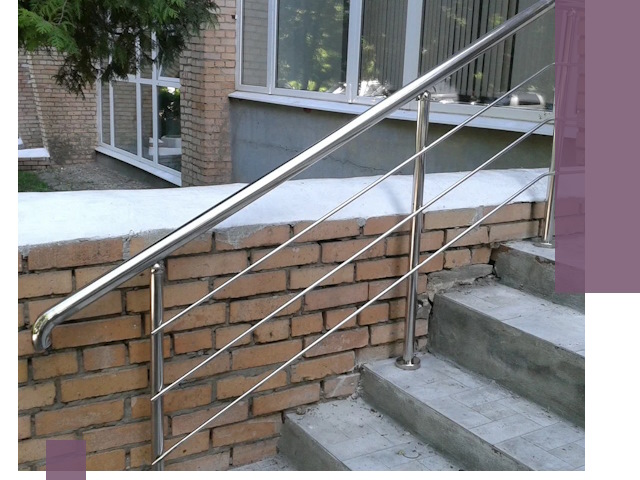 Перила из нержавеющей стали высокого качества в Усолье-Сибирском