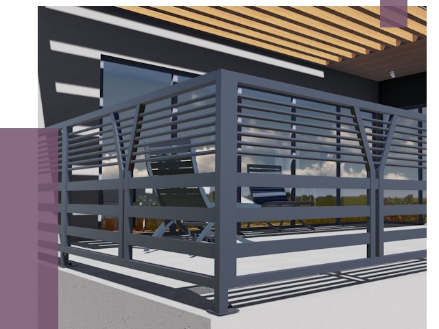 Изготовление балконных ограждений в Усолье-Сибирском от 10836 руб. | ПРОЛЁТ-Сль