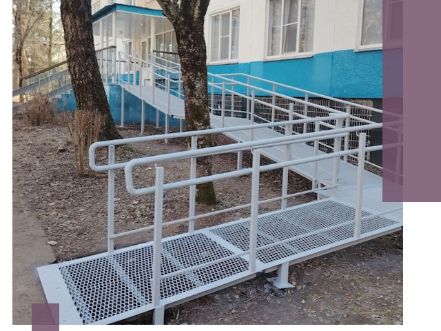 Пандусы под ключ в Усолье-Сибирском: изготовление, монтаж и демонтаж