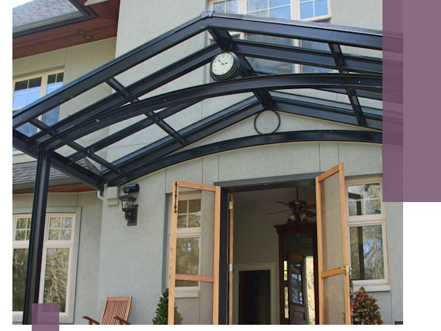 Изготовление и монтаж навесов и козырьков в Усолье-Сибирском