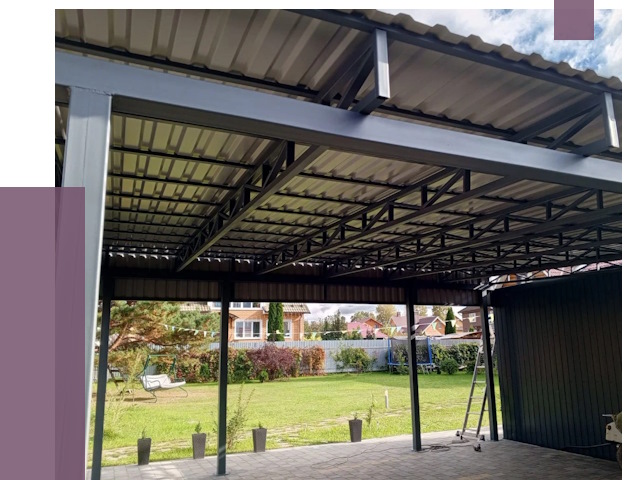 Монтаж навесов в Усолье-Сибирском от 7430 руб. — установка навеса | ПРОЛЁТ-Сль