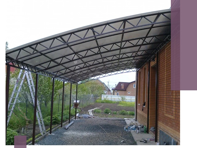 Профессиональный монтаж навесов под ключ в Усолье-Сибирском