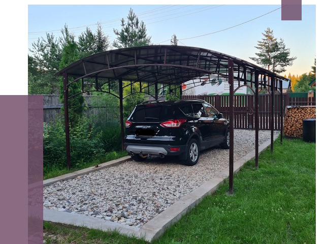 Навесы для автомобиля в Усолье-Сибирском от 13261 руб.  | ПРОЛЁТ-Сль