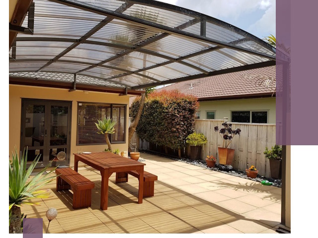 Навесы во двор под ключ в Усолье-Сибирском — изготовление и монтаж