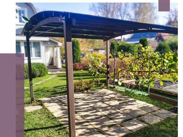 Навесы для дачи в Усолье-Сибирском от 12848 руб. под ключ — ПРОЛЁТ-Сль