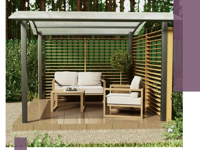 Навесы для дачи в Усолье-Сибирском: изготовление, монтаж и демонтаж