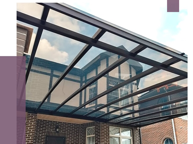 Навесы из поликарбоната в Усолье-Сибирском от 8689 руб. под ключ — ПРОЛЁТ-Сль