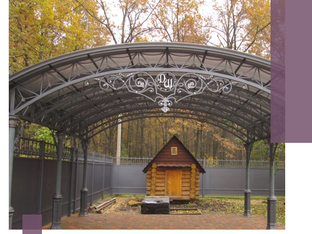 Кованые навесы премиум-класса под заказ в Усолье-Сибирском