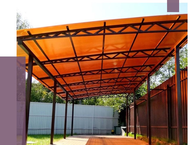 Односкатные навесы под ключ в Усолье-Сибирском от 13261 руб. 