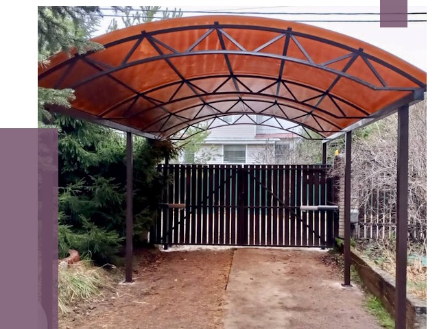 Арочные навесы в Усолье-Сибирском от 12848 руб. — изготовление и монтаж | ПРОЛЁТ-Сль