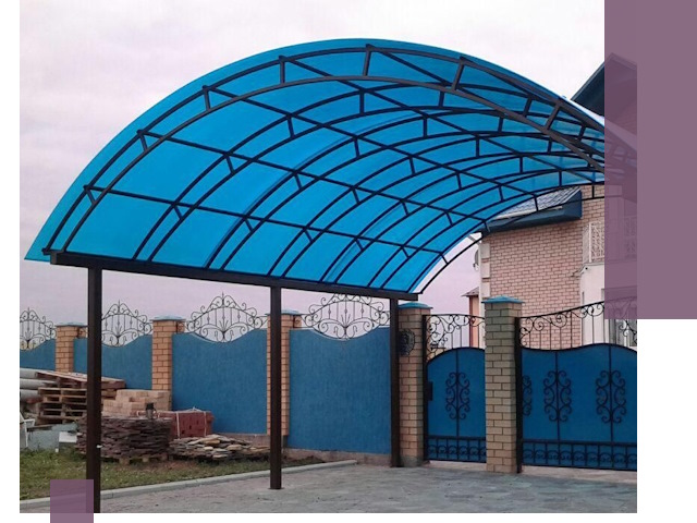 Арочные навесы под ключ в Усолье-Сибирском — изготовление и монтаж