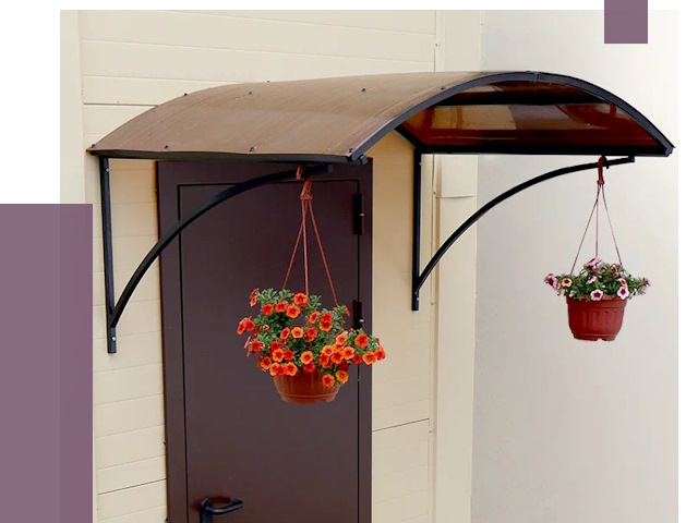 Козырьки над входом в Усолье-Сибирском от 14964 руб.  | ПРОЛЁТ-Сль