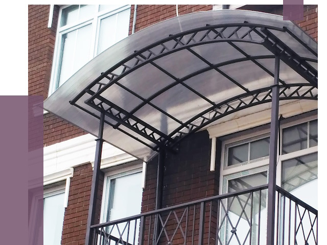 Козырьки над балконом в Усолье-Сибирском от 8720 руб.  | ПРОЛЁТ-Сль