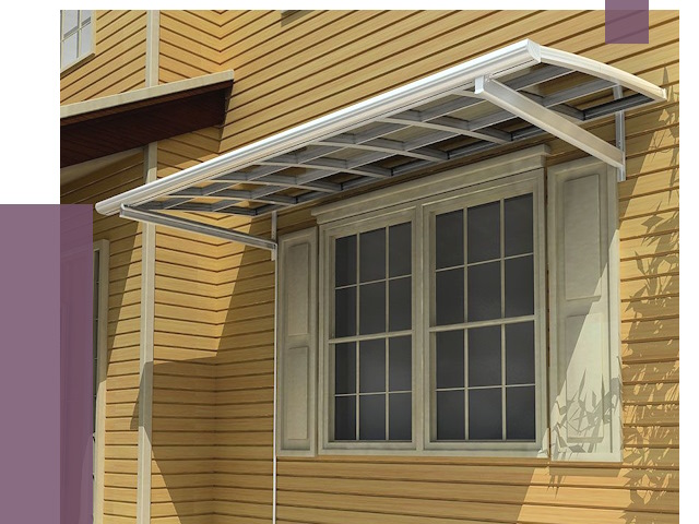 Козырьки над окнами в Усолье-Сибирском от 7688 руб. — монтаж, покупки | ПРОЛЁТ-Сль