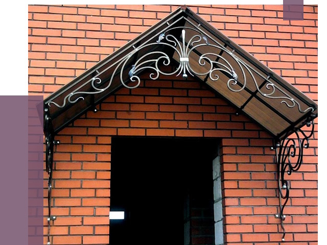 Металлические козырьки в Усолье-Сибирском от 10784 руб. 