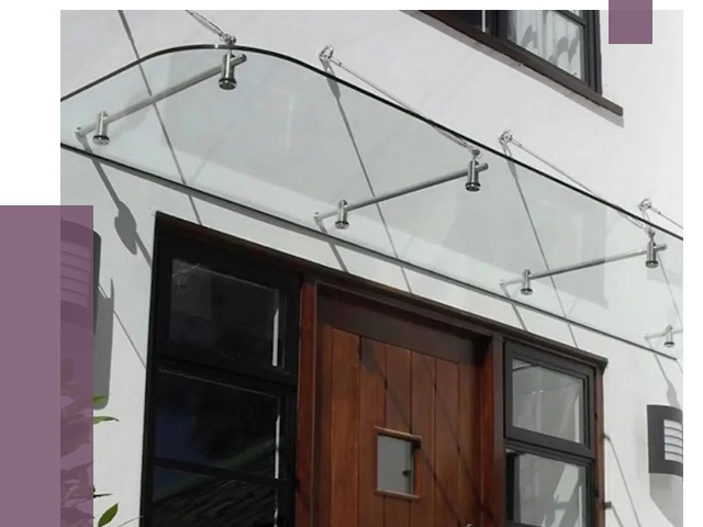 Стеклянные козырьки в Усолье-Сибирском от 19092 руб. | ПРОЛЁТ-Сль