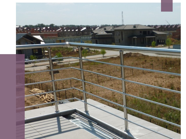 Парапеты из нержавеющей стали в Усолье-Сибирском от 8050 руб. за м² | ПРОЛЁТ-Сль