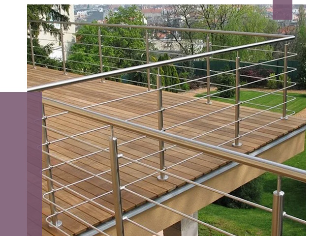 Алюминиевые парапеты в Усолье-Сибирском под ключ от 7843 руб. 