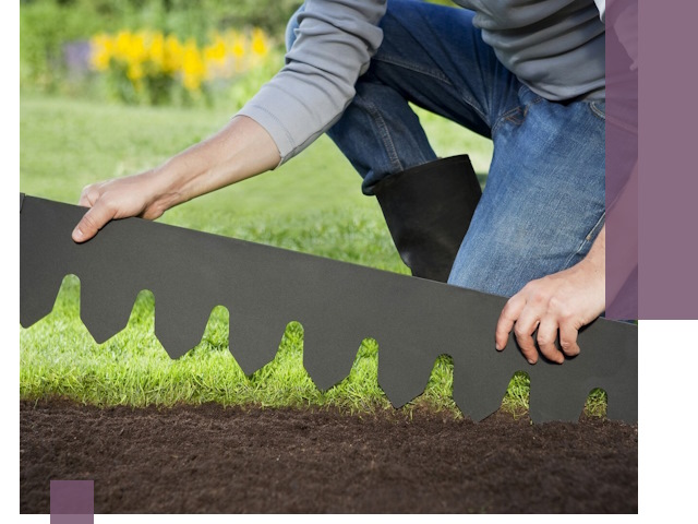 Металлические бордюры для газона в Усолье-Сибирском — изготовление и монтаж