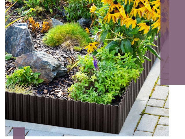 Металлические бордюры для клумб в Усолье-Сибирском — производство и монтаж