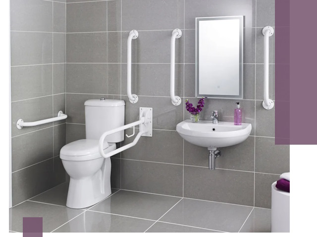 Поручни для санузлов в Усолье-Сибирском: установка, ремонт и монтаж